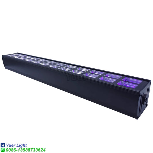 Double Row UV Bar Light LED 72W Stage Light Effect 24 LEDs DJ Disco UV Lighting Purple Wall Washer For Party Club Christmas Lamp