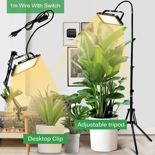 50W 100W 150W LED Grow Light With Stand Full Spectrum Sunlike LED Phyto Lamp For Indoor Greenhouse Plant Growth Lighting