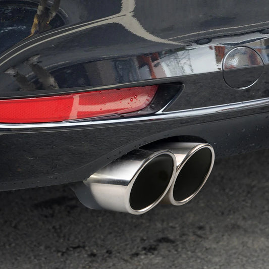 Car Exhaust Muffler Tip Stainless Steel Exhaust Tailpipe Tip Dual Outlet Tail Muffler Tip Car Modification Parts