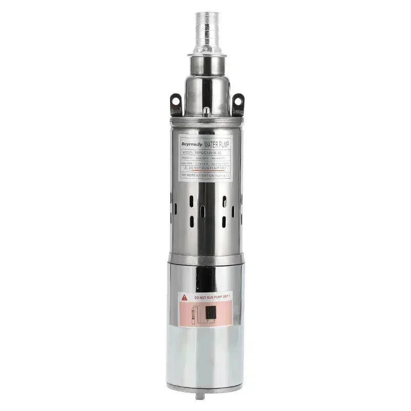 Lift=30m-45m 20L/min 9m Wire 12V 24V 36V Solar Pump Deep Well Submersible Water Pump Screw Irrigation Garden Home Agricultural