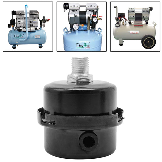 12.5mm 16mm 20mm Air Compressor Parts Metal Air Compressor Intake Filter Noise Muffler Silencer 1/2'' 5/8" 3/4'' Thread M12