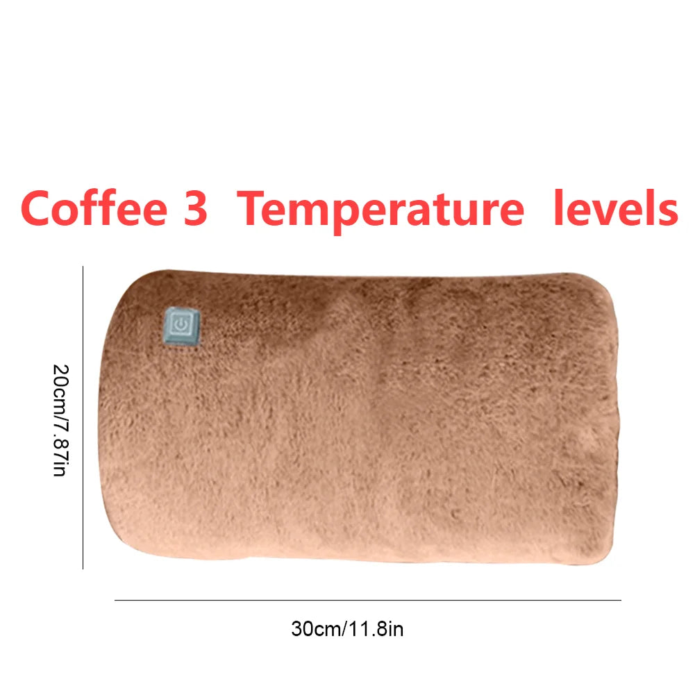 Rechargeable Electric Hot Water Bag Women's Electric Hot Water Bottle Soft flannel Hand Warmer Winter Heated Bag Warming Product