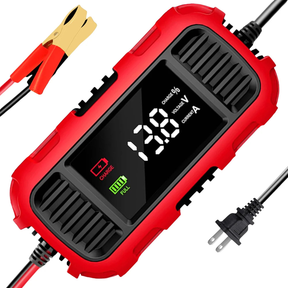 12V 2A Motorcycle Battery Charger Smart Battery Charging Tool Car Motorcycle Lead Acid Battery Charger for Car Truck Battery