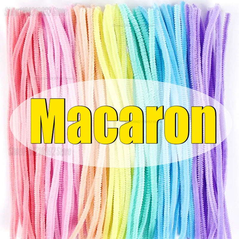 Creative Wires Chenille Wire Pipe Cleaners Colorful Chenille Stems DIY Plush Stem Wired Twist Stick Hair Strip Kid Handmade/*-2/