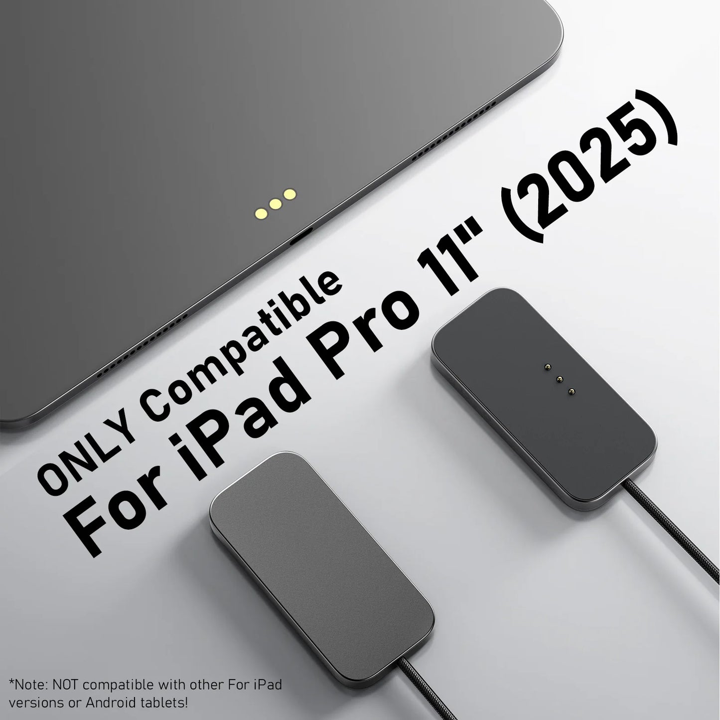 For iPad Pro Magnetic Wireless Charger Fast Charging Smart Connector Charger Charger-Fast Charging Pad W/ USB-C Cable