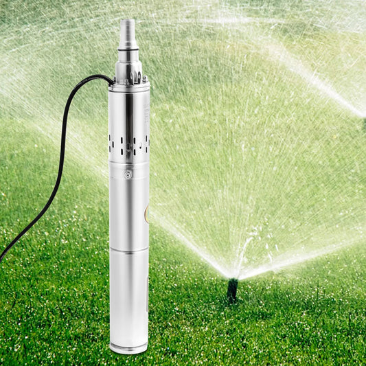 370W DC24V Deep Well Pump Stainless Steel Water Pump Large Flow Rate High Head Lift Extracting Water for Irrigation, Landscaping
