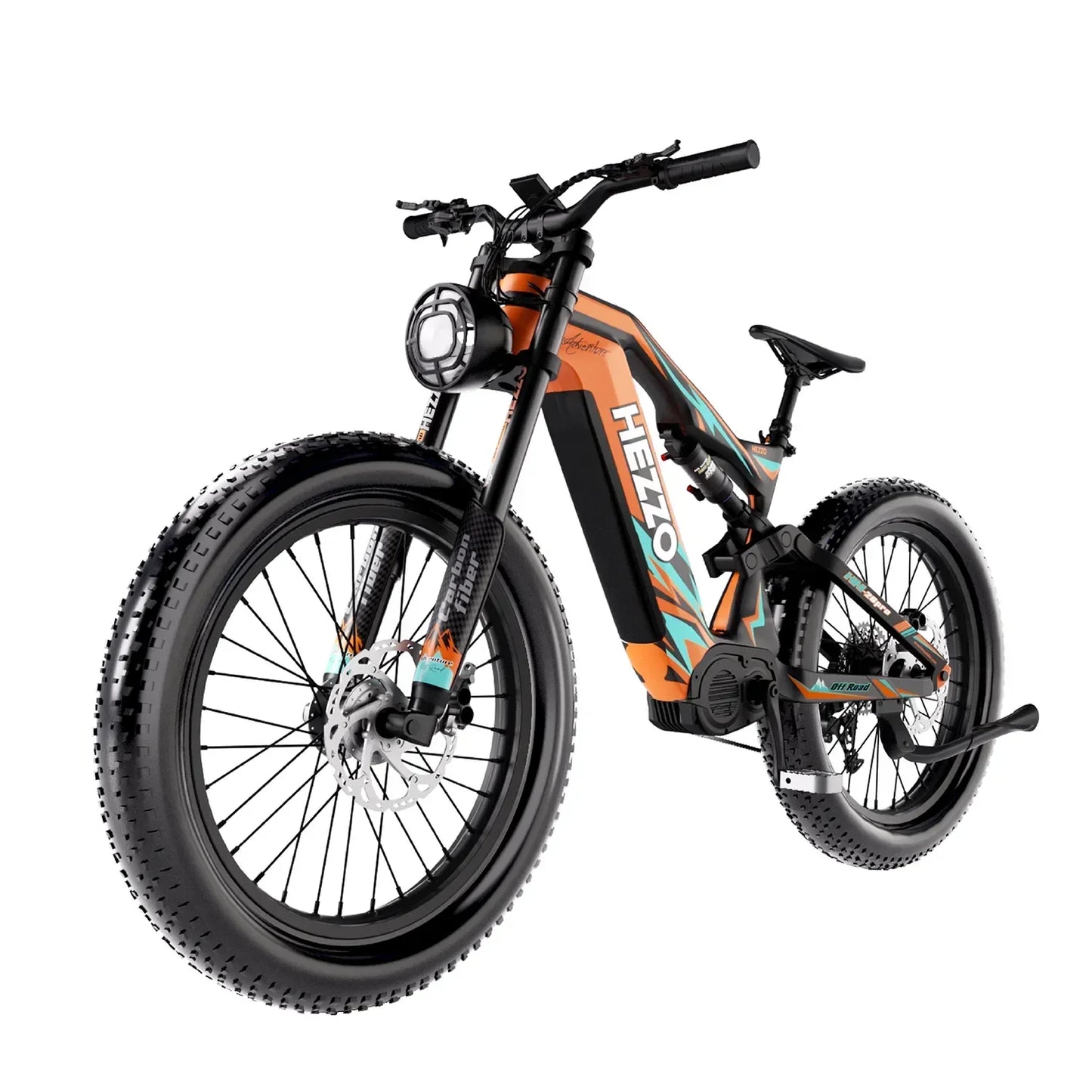 HEZZO K9 Electric Bike 1000W motor 52V 21Ah battery160N.m E bike Oil brakes with power-off protection off-road Electric bike