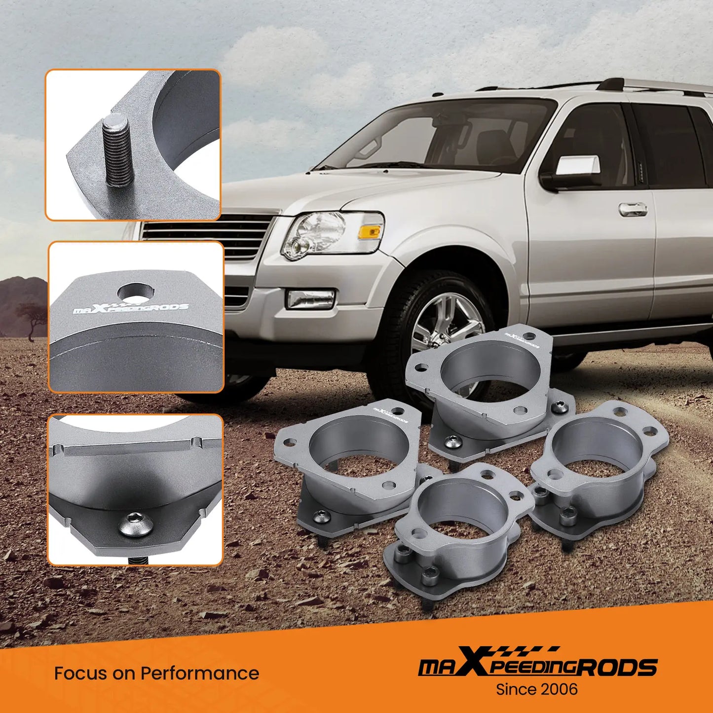 Front 3" Rear 2" Lift Kit Spacers for Ford Explorer 2006 2007-2009 2010