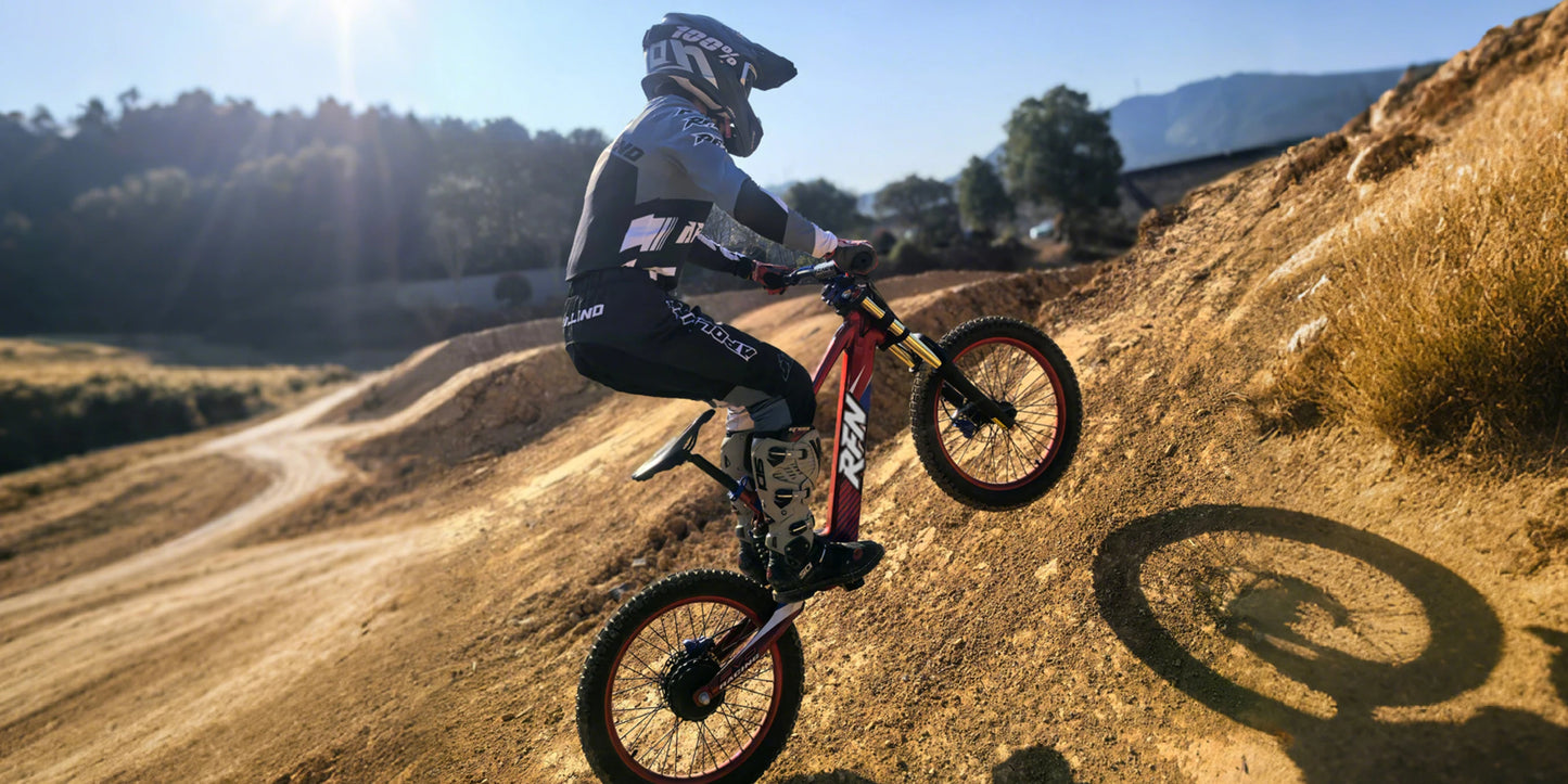 RFN Racing 18 Electric Dirt Bike For Kids - 36V 3-Speed Stunt Jump Bike - Lightweight Aluminum Frame Electric Bike For Age 14+