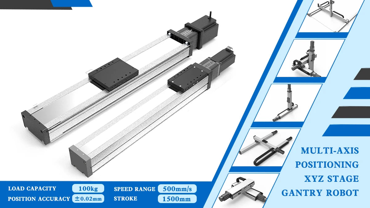 FUYU Gantry Robot XYZ Stage CNC Router Motorized 3 Axis Table Linear Motion Ball Screw Guide Rail With Stepper Motor