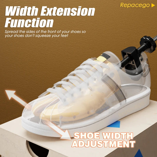 Repacego 1 Piece Shoe Trees Adjustable Shoe Stretcher Plastic Expander Men Women Unisex Length Width shoes Extender Keeper Heels