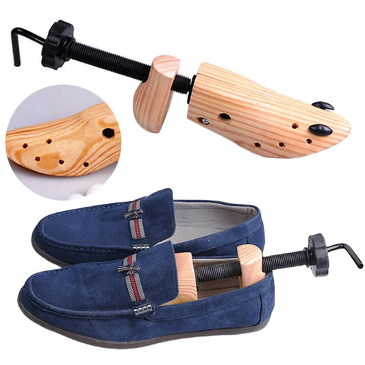 Wooden Shoe Stretcher Adjustable Length Width Shoe Trees Shoes Shaper Rack Professional Shoe Extender for Men Women