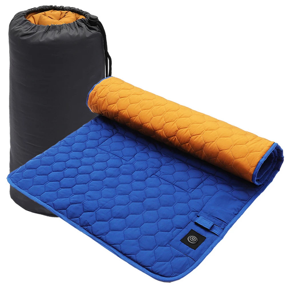 3-Level Adjustable USB Heating Sleeping Mat Electric Heating Pads Outdoor Camping Tent Sleeping Mattress Thermalpad Foot Warmer
