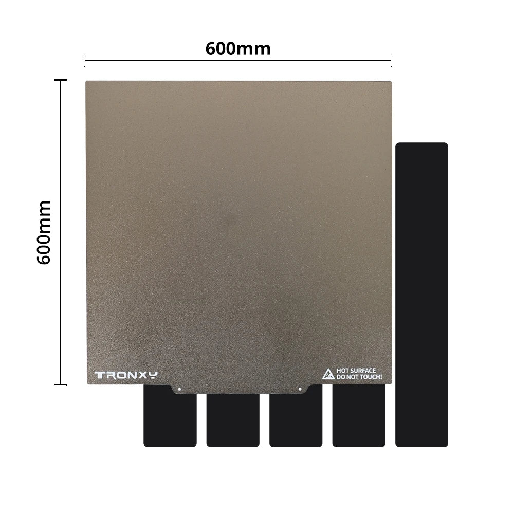 Tronxy 3D Printer 500/600/800/1000mm PEI Sticker for Heatbed Hot Bed Spring Steel Sheet Pre-applied PEI with Flex Magnetic Base