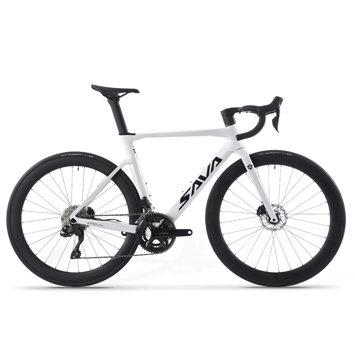 SAVA R7 Carbon Fiber Road Bike Carbon Frame, Handlebars, Fork Shimano Di2 R7170 24Speed Shift Kit, UCI CE Certified Adult Racing