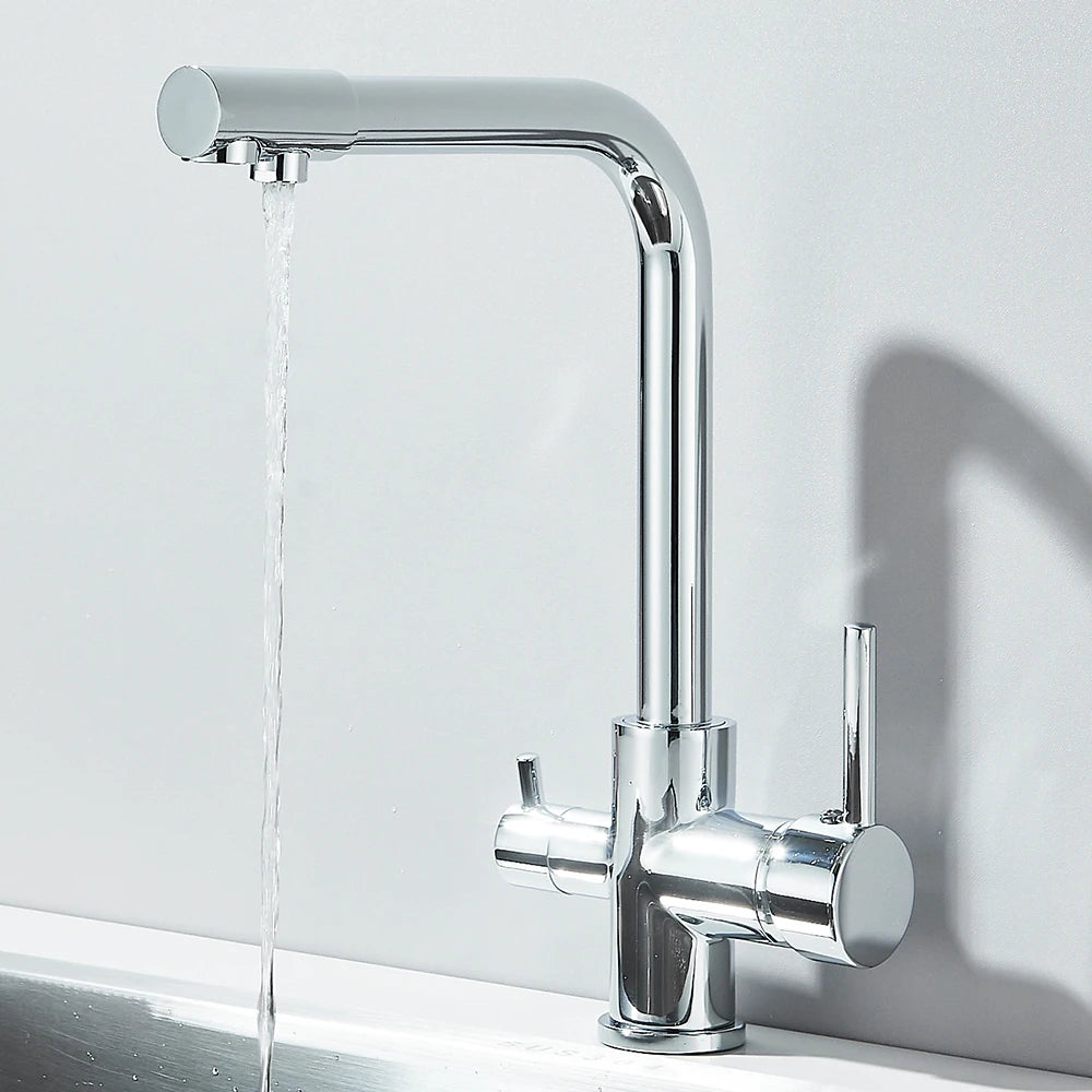 Black Grey Waterfilter Tap Kitchen Faucets Mixer Drinking Water Filter Kitchen Faucet Sink Tap Hot Cold Water Tap For Kitchen