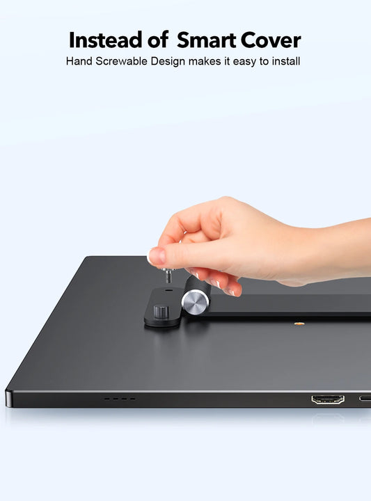 UPERFECT Portable VESA Monitor Stand with Hand Screw 7 to 17.3 inch Freestanding VESA Monitor Desk Mount With Swivel/Tilt/Rota