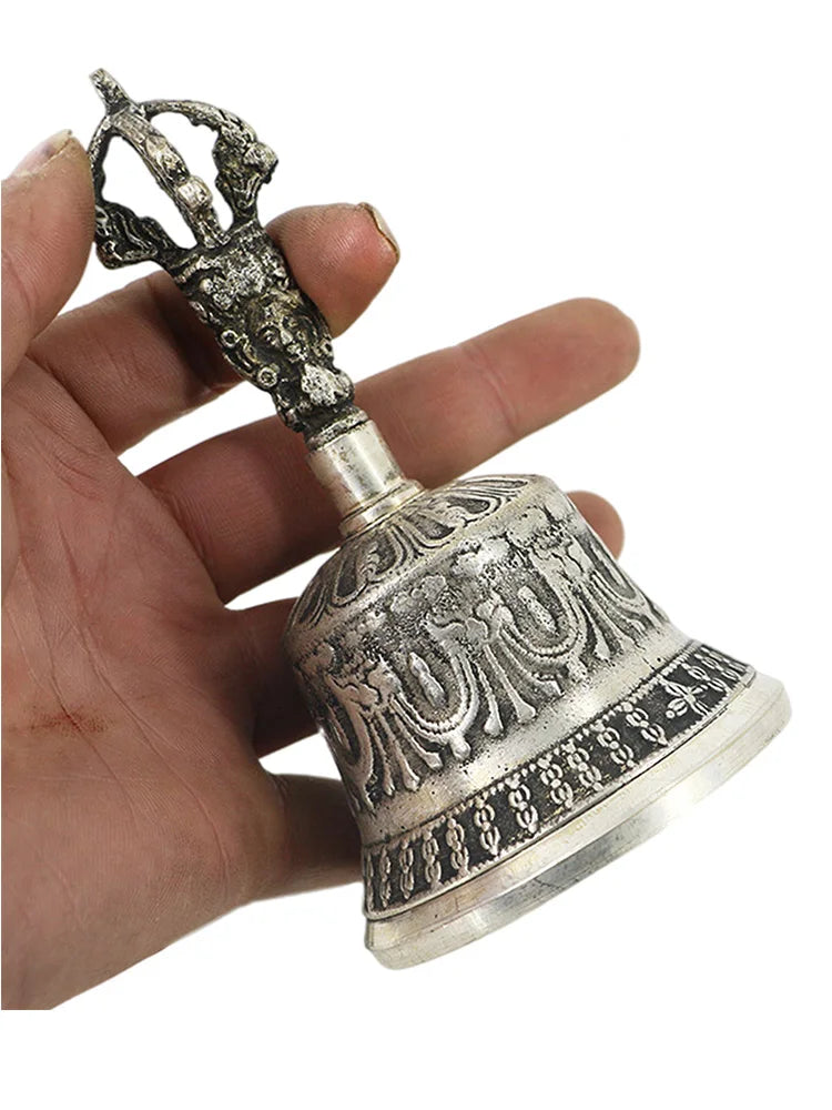 Tibetan Buddhist Meditation Bell Handmade Dharma Objects Bell Dorje Set Home Decor For Meditation Prayer Reiki Clarity Healing