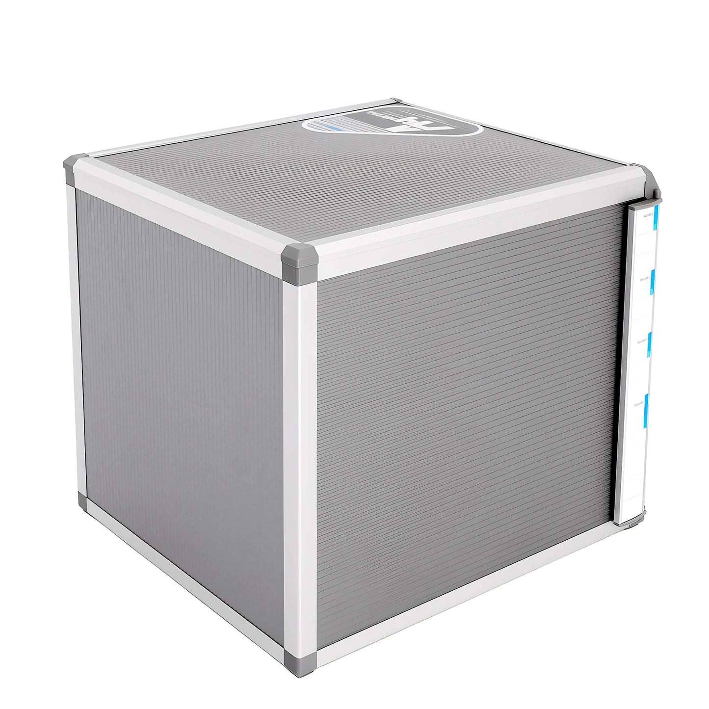 4 Layers Locking Drawer Cabinet Desk Organizer, Home Office Desktop File Storage Box, Locking Storage Cabinet, Aluminum Alloy
