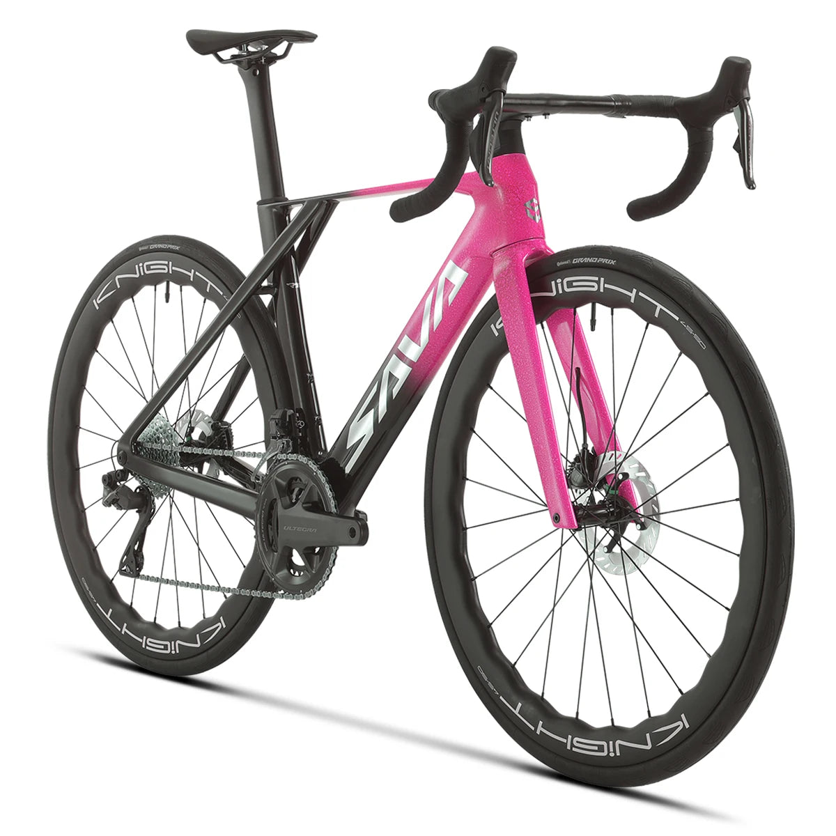SAVA New Blade SLR8 C60 Carbon Fiber Road Bike, 700C Adult DI2 Bike with SHIMANO ULTEGRA Di2 R8170 Components High-End Race Bike