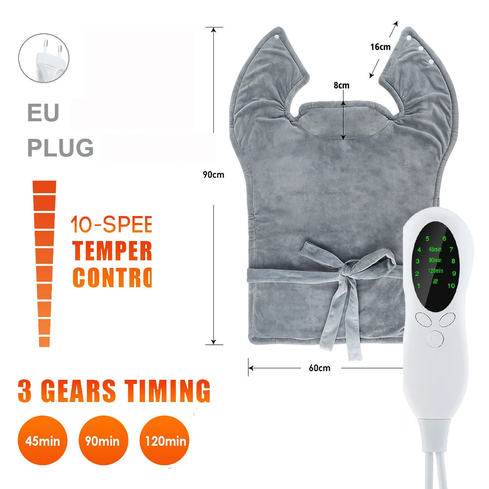 Electric Heating Pad 10 Gears Constant Temperature Winter Heater Warming for Body Shoulder Waist Home Sofa Blanket with Control