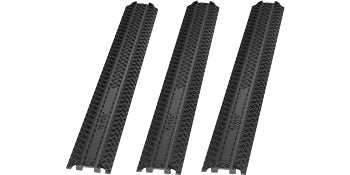 SucceBuy Drop Over Cable Cover Ramp 2,000 lbs/axle Load Capacity Heavy Duty TPR Cable Hose Protector Ramp for Indoor Outdoor Use