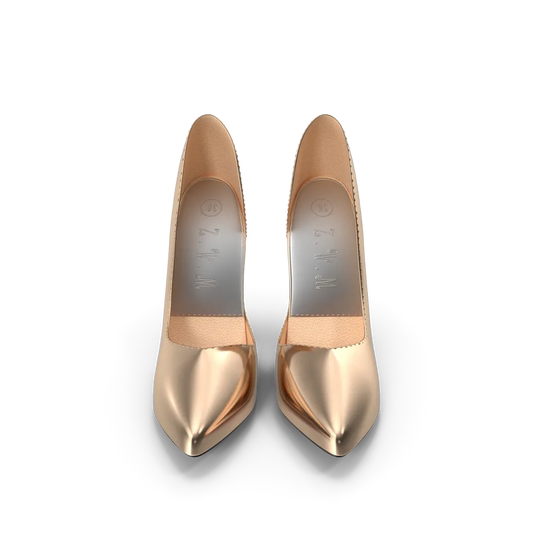 Golden Shoes Woman