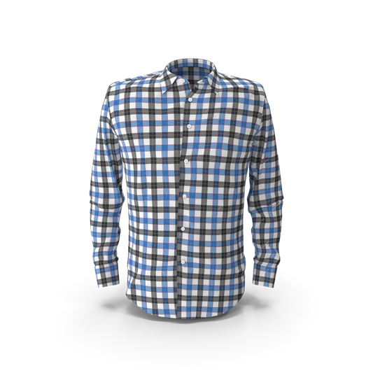 Blue & Black Check Shirt