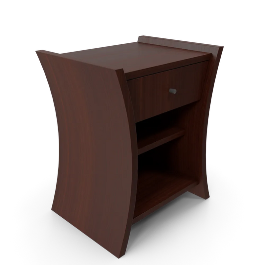 Bedside Table African Cherry