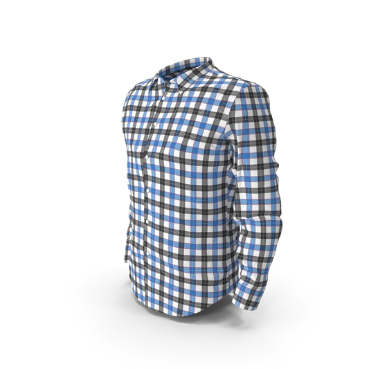 Blue & Black Check Shirt