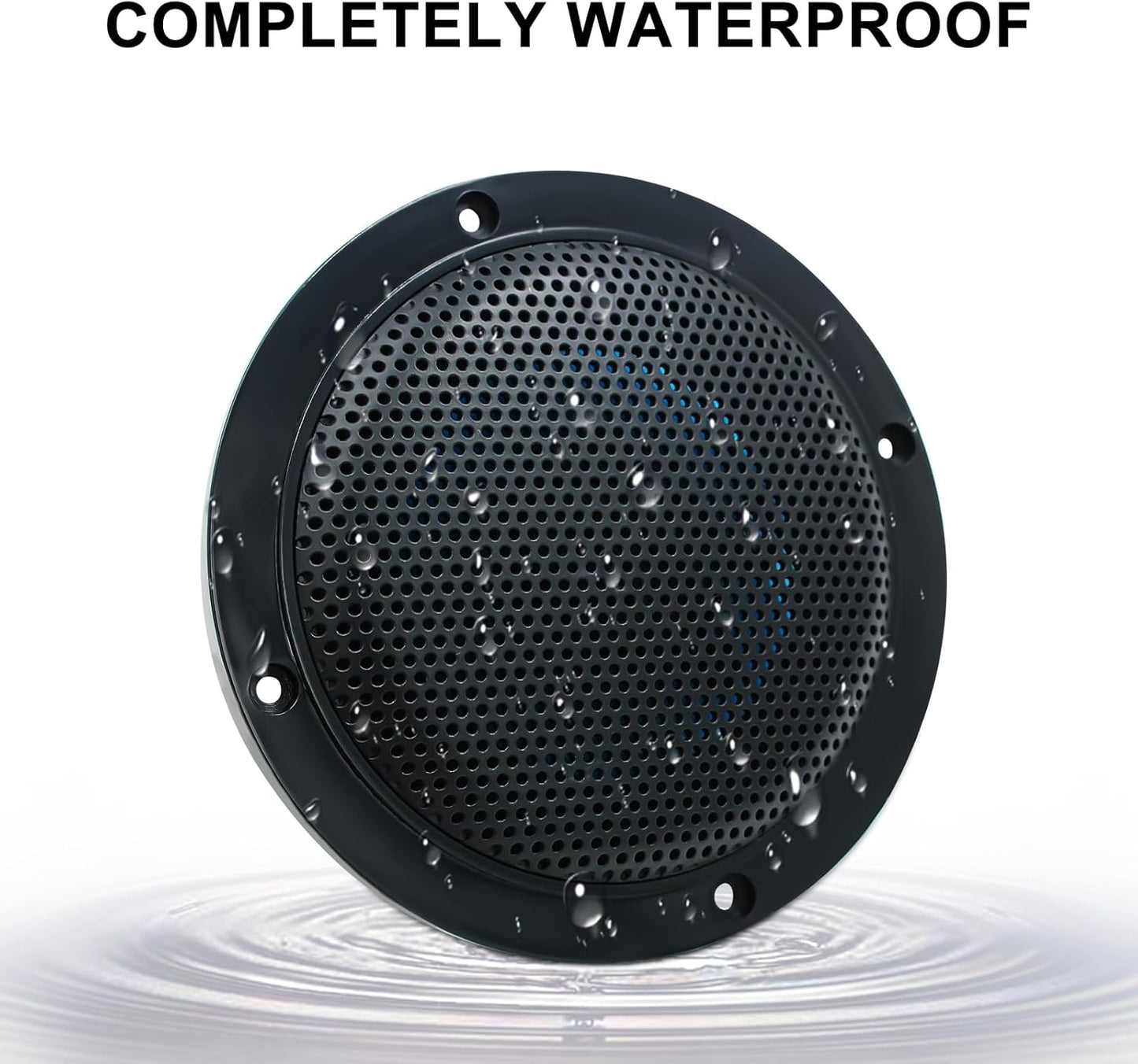 Herdio 4 Inch 160W Home In-Wall Ceiling Waterproof Speaker Surround Sound Speaker for Kitchen Bathroom Yacht Outdoor Theater