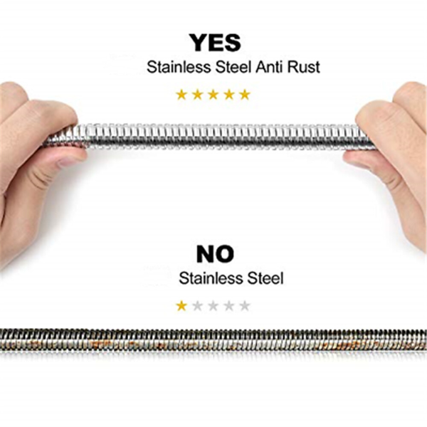 2m Flexible Shower Hose for Handheld Showerhead - Durable Plumbing Tube for Bathroom Use