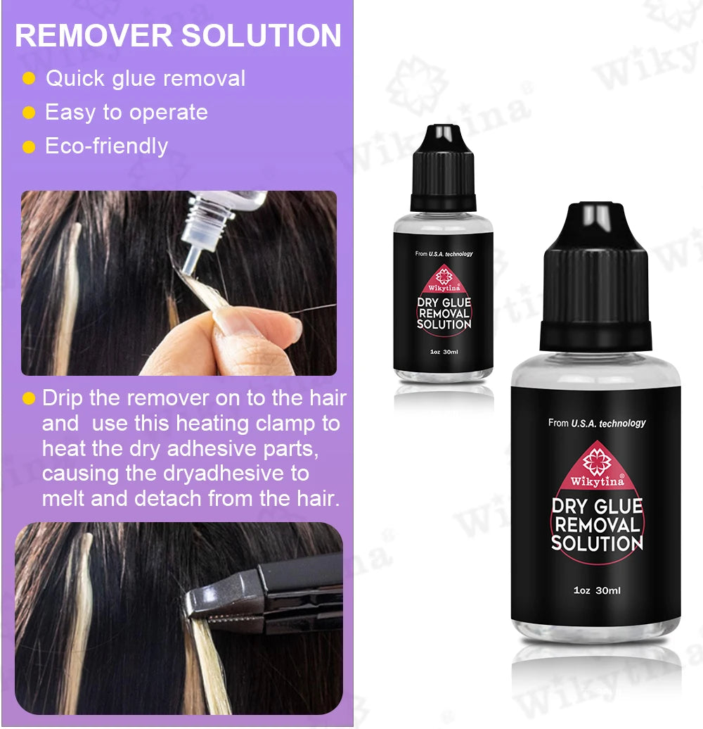 2026 UV Light Hair Extension Tool set Complete Kit with Strong Adhesive Glue And Remover Machine for V-Light Hair Extension tool