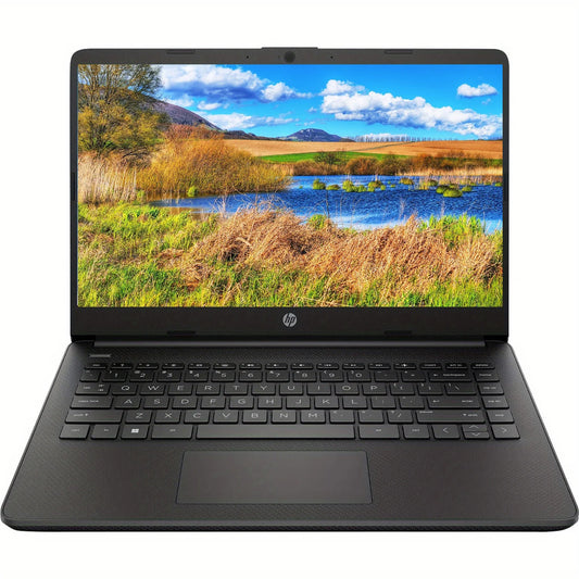 HP 14" Business Laptop,Intel Celeron N4120,16GB RAM,384GB Storage(128GB eMMC+256GB SD Card),1 Year Office 365