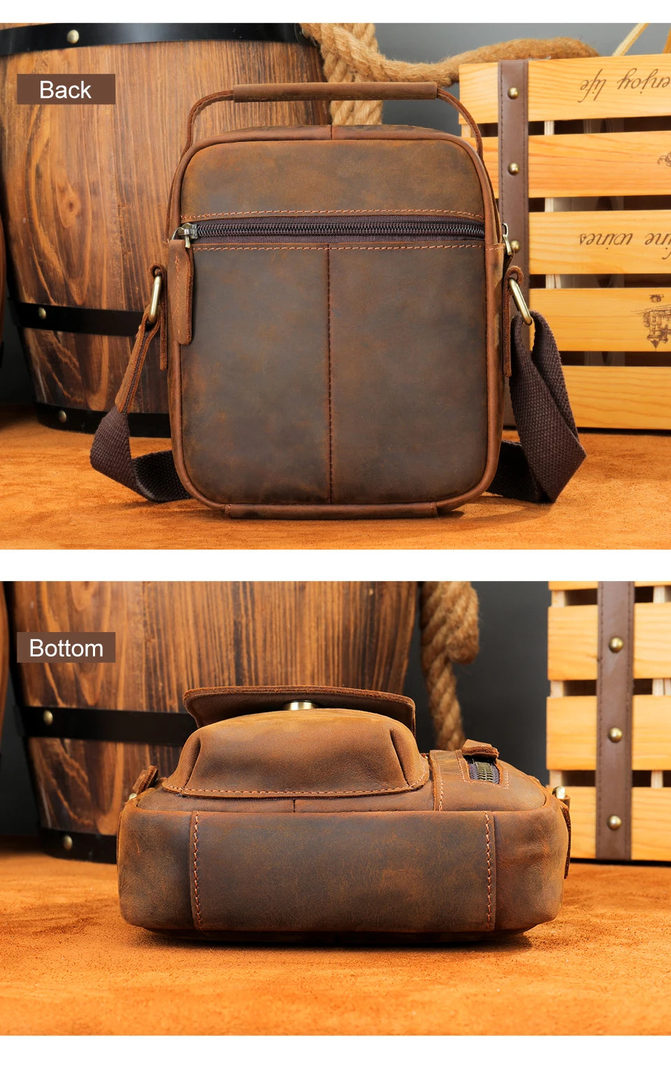 WESTAL Crazy Horse Leather Shoulder Bags for Men Crossbody Bags Purse My Order USB Charging Messenger Bags Leather Handbags Man