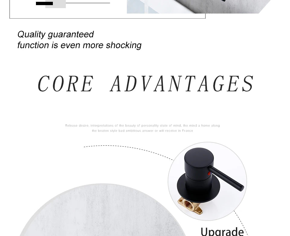Bathroom Basin Faucet Sink Tap Wash Mixer Hot And Cold Water Wall Mounted Spout Bath Single Handle Ceramic Cartridge Crane