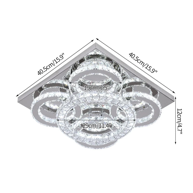 K9 Crystal Ceiling Light Living Room Bedroom Led Chandelier Lustre Aisle Luminaire Luxury Home Decor Pendant Lamp Hanging Lighti