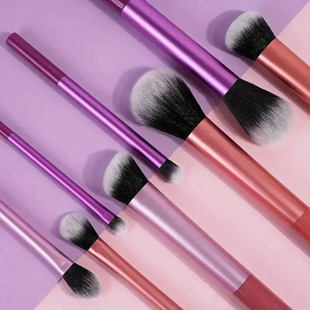 Makeup Brush Kit Soft 8pcs Synthetic Hair Make Up Brushes Foundation Blush Eyeshadow Cosmetic Makeup Tools