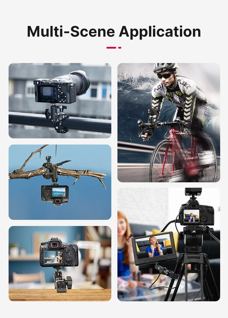 Ulanzi ST-29 Universal Tablet Tripod Mount Stand Phone Holder w Cold Shoe For iPhone 16 15 14 13 12 Horizontal Vertical Shooting