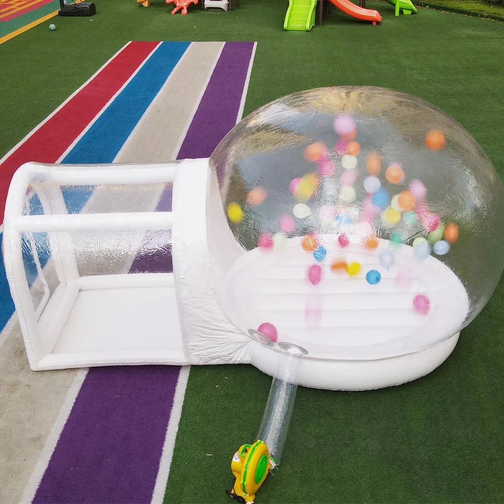 10FT Balloon Jumping Inflatable Bubble house With Trampoline & transparent dome PVC material free shipping with blower For Party