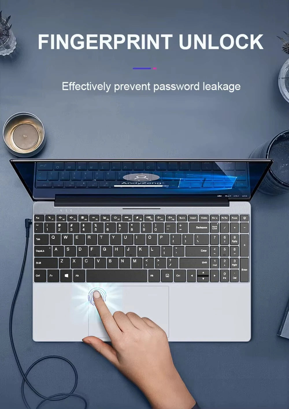 15.6 inch Portable Laptop Fingerprint Unlock Notebook 16GB 1TB Windows 11 Gaming Laptops Computer Intel i9-10980HK Notebook PC