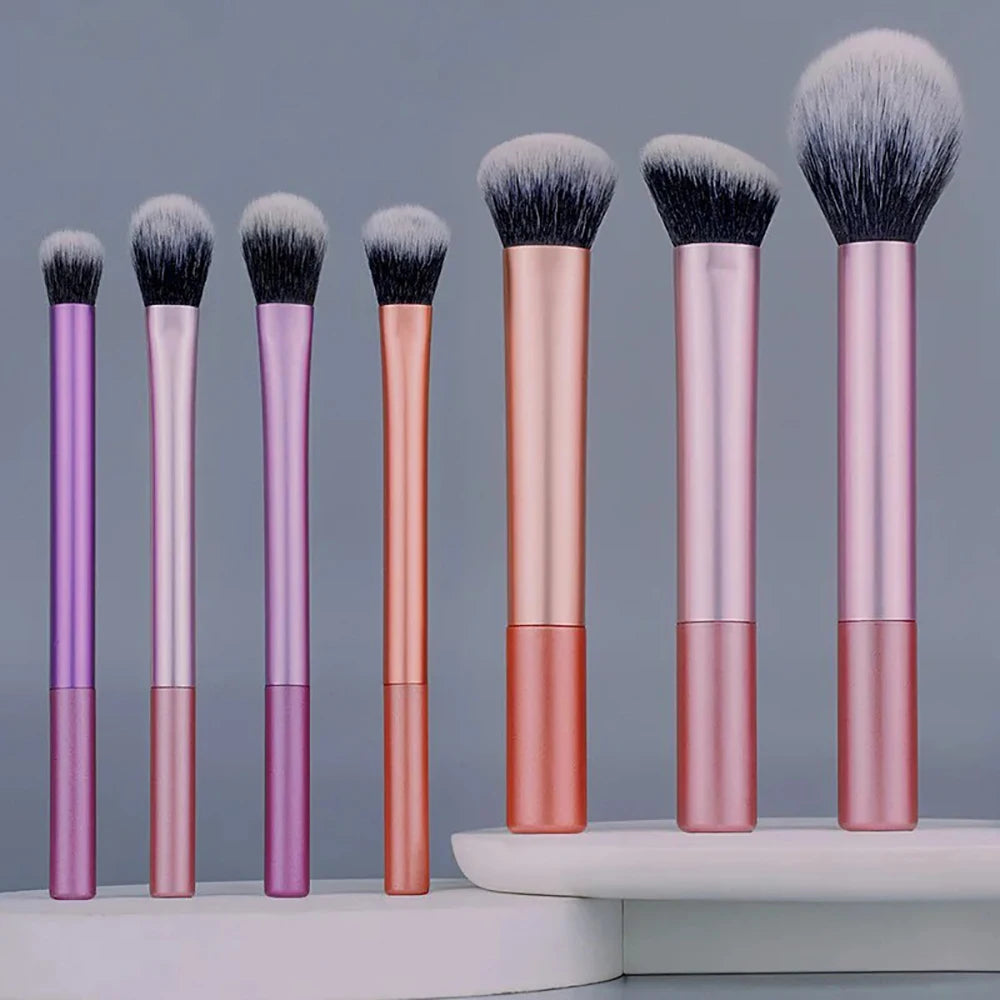 Makeup Brush Kit Soft 8pcs Synthetic Hair Make Up Brushes Foundation Blush Eyeshadow Cosmetic Makeup Tools
