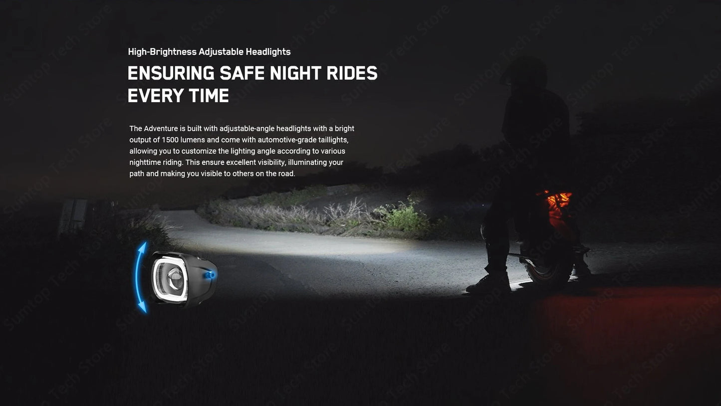 RU Stock Original INMOTION Adventure V14 Electric Unicycle 70KM/H 134V 2400Wh 50S Battey C40 9000W Motor 16inch EUC Unicycle