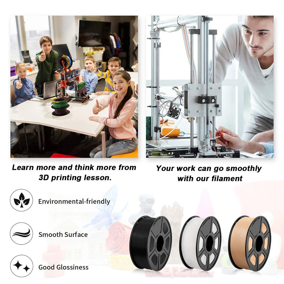 SUNLU 5KG 3D Filament PLA+/PLA+2.0/AntiString PLA /PLA Meta/High Speed PLA Filamnet 1.75mm 1KG Filament for 3D Printer& 3D Pen