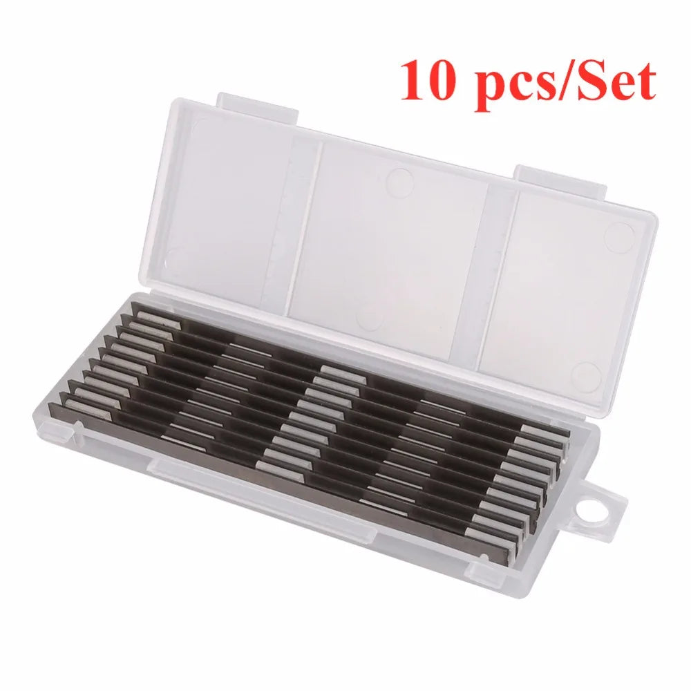 10Pcs 82mm Carbide Planer Blade 82x5.5x1.2mm Reversible Wood Planer Knife for Woodworking Machinery Parts
