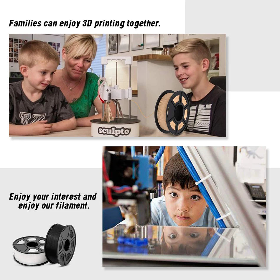 SUNLU 5KG 3D Filament PLA+/PLA+2.0/AntiString PLA /PLA Meta/High Speed PLA Filamnet 1.75mm 1KG Filament for 3D Printer& 3D Pen