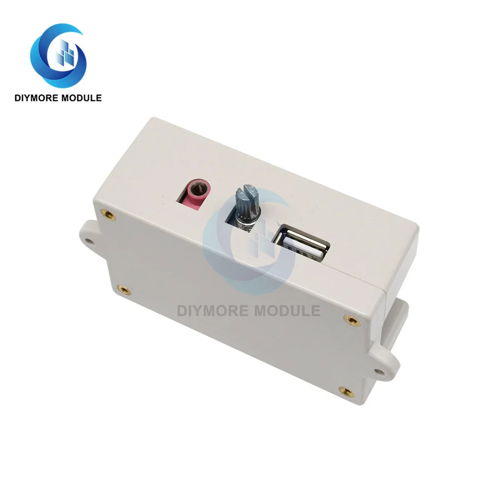 10W MP3 Voice Module DC 12V-24V WAV Sound Player with Box Case 128M TF Card Programmable Control for Voice Alarm