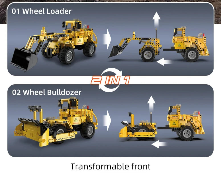 Cada 693Pcs City WheelLoader Car Heavy Mining Truck Building Blocks DIY Engineering Excavator Bricks Toy For Kids Gift