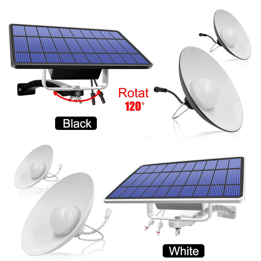 Amaryllis Double Head Solar Pendant Light Outdoor Indoor Solar Lamp With Line Warm White/White Lighting For Camping Garden Yard