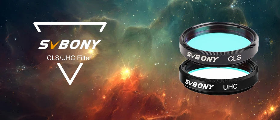 Svbony Filter 1.25'' UHC /CLS  Elimination of Light Pollution  for Astronomy Telescope  Eyepiece Observations of Deep Sky